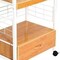Homeroots White and Natural 26in Rolling Kitchen Cart With Storage 469466 - alternate 5