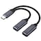 Overtime USB-C to USB-C & Type-C Audio 100W Charging Splitter Adapter, Black OADCTCCBK - alternate 1