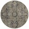 Homeroots 8' Taupe Round Oriental Washable Indoor Outdoor Area Rug 563795 - alternate 7