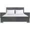 Homeroots Three Piece Charcoal Solid and Manufactured Wood Bedroom Set 569380 - alternate 9