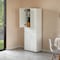 Basicwise 66-Inch Multi-Functional White Finish Kitchen Pantry Cabinet with 4 Doors, 3 Adjustable QI004696.WT - alternate 9