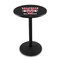 Holland Bar Stool Co 42" Blk Wrinkle Valdosta State Pub Table, 36" dia. Top L214B4236ValdSt - alternate 1
