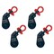 Mytee Products 4 Ton Snatch Block w/ SHACKLE Wire Rope Sheave Tow Shackle Tree Sling Wrecker, 4PK SB45-4-Shacklex4 - alternate 1