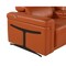 Homeroots Camel Italian Leather Modular L Shaped Six Piece Corner Sectional With Console 534859 - alternate 15