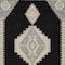 Homeroots 3' X 5' Black Gold And Gray Oriental Washable Indoor Outdoor Area Rug 598382 - alternate 6