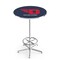 Holland Bar Stool Co 42" Chrome University of Dayton Pub Table, 36" dia. Top L216C4236DytnUn - alternate 1