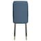 Leisuremod Allure Modern Dining Chair In Yale Blue Fabric and Oak Wood Legs, 2PK AC49BU2 - alternate 9