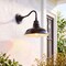 Jonathan Y Aurora 12.25" 1-Light Farmhouse Industrial Iron LED Gooseneck Arm Outdoor Sconce, Black JYL7613B - alternate 9