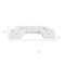 Homeroots White Leather Modular U Shaped Eight Piece Corner Sectional 643958 - alternate 4