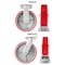 Hyw Products Heavy Duty Caster Set 8in Red Polyurethane on Cast Iron Wheels, 2 Rigid & 2 Swivel, 4PK 40-80R-A1-PC-2,40-80S-A1-PC-2 (R) - alternate 4