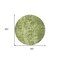 Homeroots 8' Olive Green Round Ikat Washable Indoor Outdoor Area Rug 576991 - alternate 8