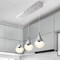Jonathan Y Elyse Teardrop 33" 3-Light Modern Mid-Century Iron/Acrylic Integrated Linear LED Pendant, Chrome/Whit JYL7121A - alternate 14