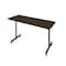 Regency Kobe T-Base Training Seminar Table, 72 in W, 24 in L, Neo Walnut MKTRCT7224NW - alternate 1