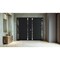 Vdomdoors Aluminum Double Doors Cynex 6777 Black 2 Sidelights Mirrored Clear Glass Modern Painted 100x80 (W14 CYNEX6777DEXD-BLK-W14+72+14xH80-RH-O - alternate 7