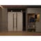 Vdomdoors Front Exterior Prehung Aluminum Double Doors Ronex1011 Grey Mirrored Clear Glass 1 Sidelight and RONEX1011DEXD-GRE-W72+16xH80+14-RH-I - alternate 3