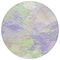 Homeroots 8' Lavender Mint Green And Beige Round Abstract Washable Indoor Outdoor Area Rug 618546 - alternate 7