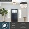 Vaxcel Riverside 2-Light Drum Flush Mount Ceiling Light, Matte Black, Clear Ribbed Glass C0365 - alternate 8