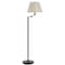Homeroots 60" Bronze Swing Arm Floor Lamp With Beige Fabric Empire Shade 526251 - alternate 5