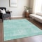 Homeroots 9' X 12' Turquoise And Teal Blue Abstract Washable Indoor Outdoor Area Rug 588802 - alternate 8
