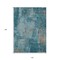 Homeroots 10' X 14' Teal Blue And Gray Abstract Washable Indoor Outdoor Area Rug 596895 - alternate 8