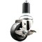 Service Caster 3 Inch 316SS Soft Rubber Wheel Swivel 1-5/8 Inch Expanding Stem Caster Brake SCC SCC-SS316EX20S314-SRS-TLB-158 - alternate 1