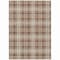 Homeroots 9' X 12' Brown Beige And Gold Plaid Washable Indoor Outdoor Area Rug 597097 - alternate 9