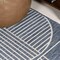 Jonathan Y Arielle Mid-Century Modern Geometric Lines Reversible Washable Navy/Cream 8ft x 10ft Area Rug SVH111A-8 - alternate 7