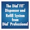 Dial FIT Universal Manual Dispenser, 1.2 L, 4 x 5.13 x 10.5, Ivory, 3PK 16656 - alternate 9