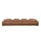 Homeroots 169" Chestnut Italian Leather Reclining USB Sofa 632890 - alternate 8