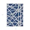 Homeroots 3' X 5' Navy Blue And Ivory Geometric Washable Indoor Outdoor Area Rug 600474 - alternate 8