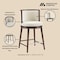 Manhattan Comfort Evalyn Counter Stool  in Cream - Set of 2 2-CS021-CR - alternate 7
