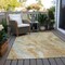 Homeroots 10' X 14' Gold And Silver Abstract Washable Indoor Outdoor Area Rug 618369 - alternate 9