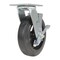 Vestil Rubber Swivel With Brake Caster 8 In. Diameter x 2 In. Width 551 Lb. Capacity Black CST-VE-8X2MR-SWB - alternate 1