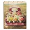 Homeroots Pretty Red Truck Flowers for Sale Unframed Picket Fence Wall Art 407505 - alternate 1
