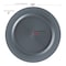 Smarty Had A Party 7.5" Matte Charcoal Gray Round Disposable Plastic Appetizer/Salad Plates (120 Plates), 120PK 4857CHGR-CASE - alternate 8