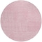 Homeroots 8' Pink And Ivory Round Geometric Washable Indoor Outdoor Area Rug 600770 - alternate 9