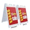 Signmission 1-2 Price, A-Frame & 2 Decals Installed, Heavy-Duty Plastic Frame SBHD-D-2436-1-2 Price - alternate 5
