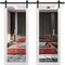 Sartodoors Sturdy Double Barn Door with Mirror, Lucia 1299 White Silk, 13FT Rail Hangers Heavy Set, Solid Pa LUCIA1299DB-WS-8496 - alternate 1