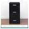Space Solutions 14.25 in W 3 Drawer Vertical File Cabinet W/ Pencil Drawer, Black 20990 - alternate 18