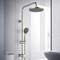 Kingston Brass Wall Mount Rain Drop Shower System with Hand Shower, Brushed Nickel KSG2398D - alternate 4