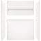 Bootz NexTile 6030 60''x74''x30''Direct-to-Stud Shower Wall Kit in Wht, 4-Piece Z041-6000-00 - alternate 1