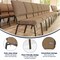 Flash Furniture Advantage Mixed Tan Church Chair 20.5" Wide PCHT-105 - alternate 8