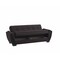 Homeroots 93" Black Microfiber Convertible Futon Sleeper Sofa And Toss Pillows With Storage 607071 - alternate 8