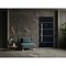 Vdomdoors Steel Door Deux 6083 Black Enamel Stainless Inserts Entry Door Painted W36xH80 Left hand Inswing DEUX6083EXD-BLK-W36 x H80-LH-I - alternate 4