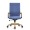 Leisuremod Harris High-Back Faux Leather Office Chair with Gold Frame, Navy Blue HOTG19BUL - alternate 7