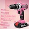 Wrightmaster 21V Cordless Drill Set with 2Ah Battery, 3/8in Keyless Chuck, 25+1 Clutch, 2-Speed Transmission ZR-VQJTCVLY - alternate 6