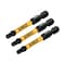 Dewalt FlexTorq Power Bit, L:2.25", PKG3, BitSize:4mm DWAF2HX4IR3 - alternate 2