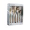 Megachef La Vague 20 Piece Flatware Utensil Set, Stainless Steel Service for 4 in Matte Rose Gold MCFW-LA VAGUE-MATTEROSEGOLD - alternate 1