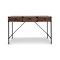 Homeroots 47" Brown Wood Wall Mounted H-Shape Writing Desk With Three Drawers 565430 - alternate 5