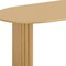 Homeroots 79" Natural Solid Wood Double Pedestal Base Oval Dining Table 712134 - alternate 5